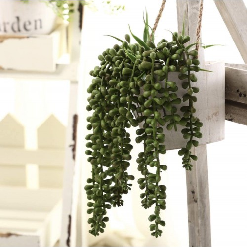 String of Pearl Succulent  Fake Hanging Plants at