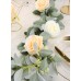 Meiliy Eucalyptus Garlands 6.5ft Lamb’s Ear Greenery Garland Silver Dollar Leaves Vines for Wedding Centerpiece Party Backdrop Decor
