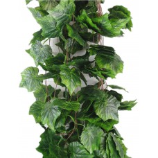 YunKo Meiliy 8 Ft Artificial Greenery Ivy Vine Plants Foliage Grape Leaves Vine Simulation Flowers Vine Garland for Home Room Garden Wedding Outside Decoration, Pack of 5